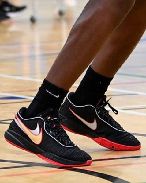 Los Angeles Lakers LeBron James debuted his 20th signature sneaker this summer. Now his two sons Bryce and Bronny James are wearing the Nike LeBron 20.